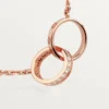 Colier Love, diamante – Aur roz, diamante – Cartier