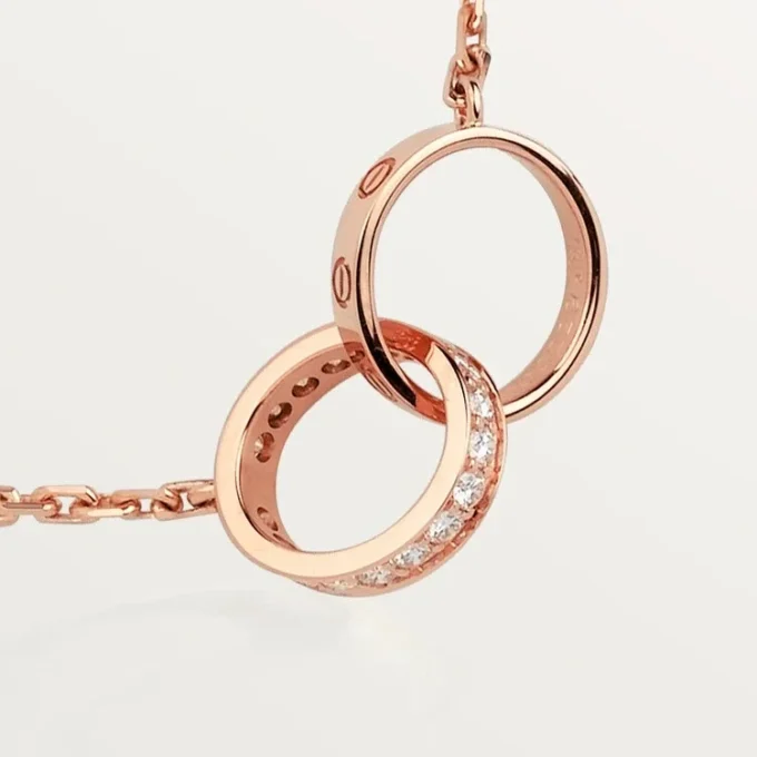 Colier Love, diamante – Aur roz, diamante – Cartier