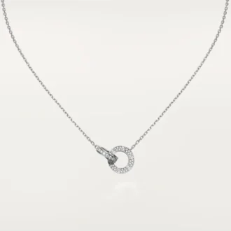 Colier Love, pavat cu diamante – Aur alb, Diamante – Cartier