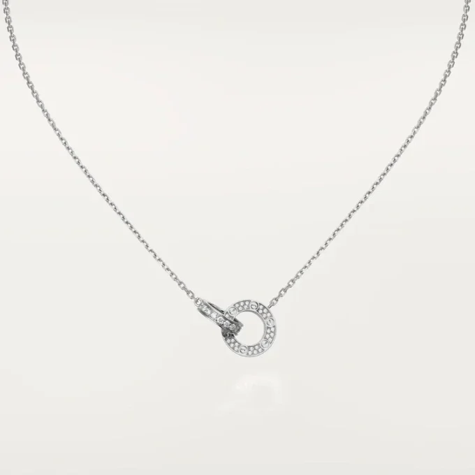 Colier Love, pavat cu diamante – Aur alb, Diamante – Cartier