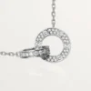 Colier Love, pavat cu diamante – Aur alb, Diamante – Cartier