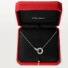 Colier Love, pavat cu diamante – Aur alb, Diamante – Cartier
