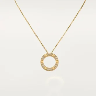 Colier Love, pavat cu diamante – Aur galben, Diamante – Cartier