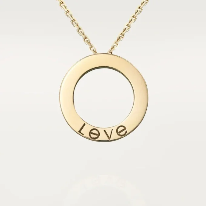 Colier Love, pavat cu diamante – Aur galben, Diamante – Cartier