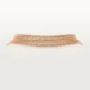 Colier lung Agrafe, semi-pavat
