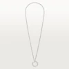 Colier lung Juste Un Clou, model multi-purta, extra-mare, pavat