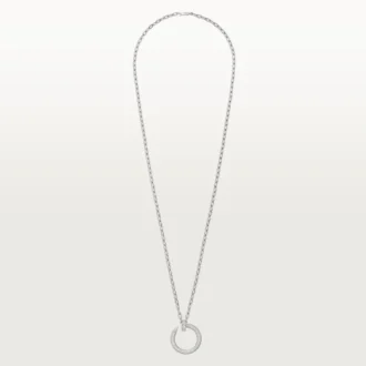 Colier lung Juste Un Clou, model multi-purta, extra-mare, pavat
