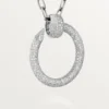 Colier lung Juste Un Clou, model multi-purta, extra-mare, pavat