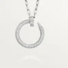 Colier lung Juste Un Clou, model multi-purta, extra-mare, pavat