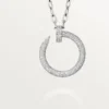 Colier lung Juste Un Clou, model multi-purta, extra-mare, pavat