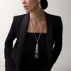 Colier lung Panthere De Cartier, rubin, model mare, cu multiple posibilități de purtare, pavat