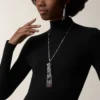 Colier lung Panthere De Cartier, rubin, model mare, cu multiple posibilități de purtare, pavat