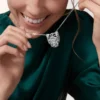 Colier Panthere De Cartier – Aur alb, smaralde, diamante, onix – Cartier