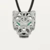 Colier Panthere De Cartier – Aur alb, smaralde, diamante, onix – Cartier