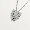 Colier Panthere De Cartier – Aur alb, smaralde, diamante, onix – Cartier