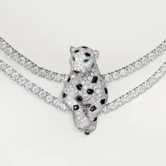 Colier Panthere De Cartier, multi-wear, pavat
