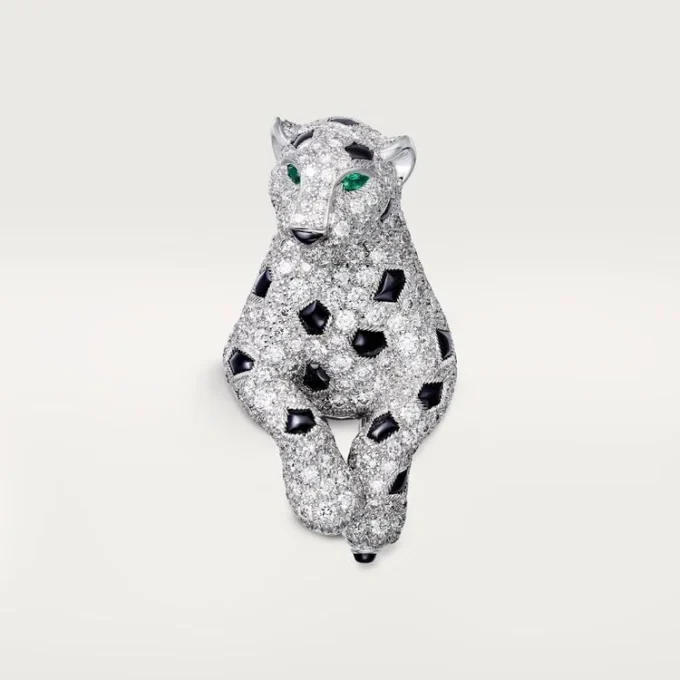 Colier Panthere De Cartier, multi-wear, pavat