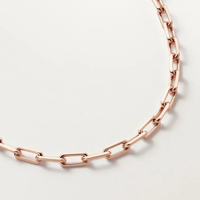 Colier Santos De Cartier, lanț, model mediu