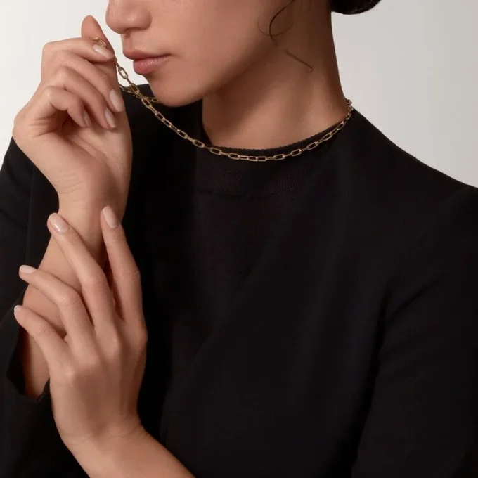 Colier Santos De Cartier, lanț, model mic