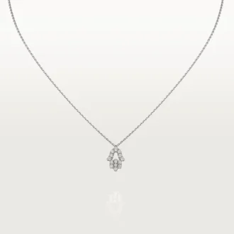 Colier simbolic – Aur alb, diamant – Cartier