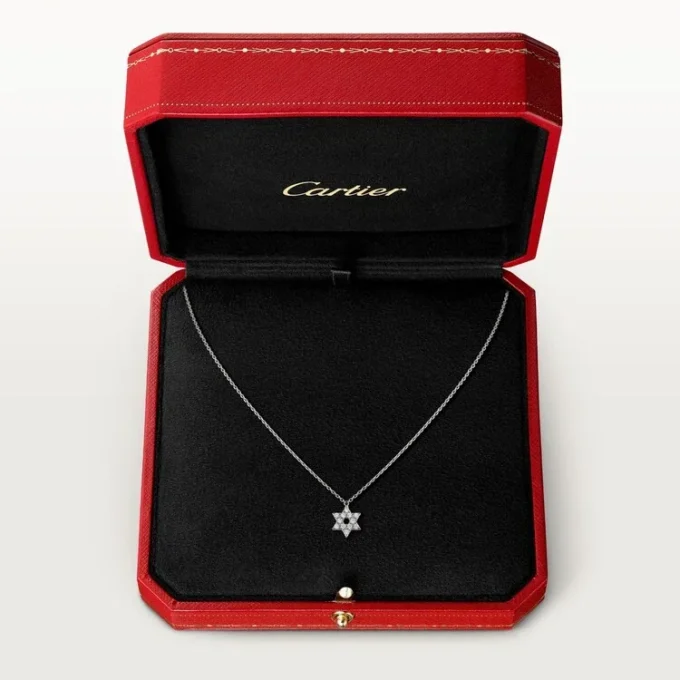Colier Symbol – Aur alb, diamante – Cartier