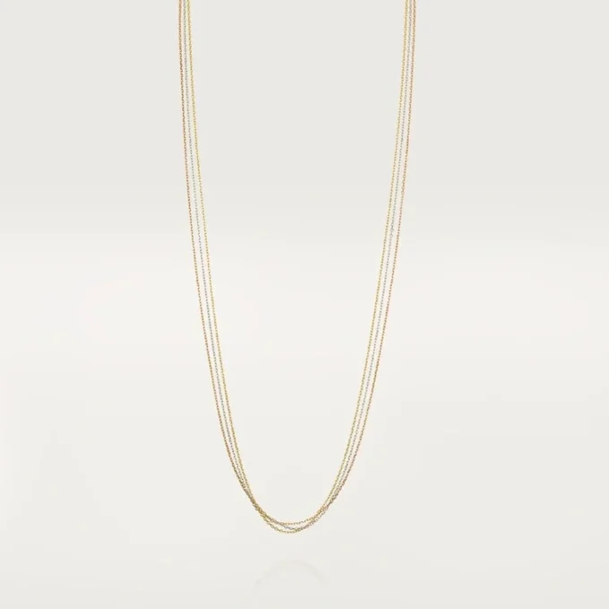 Colier Trinity – Aur alb, aur galben, aur roz – Cartier