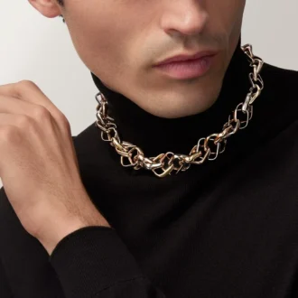 Colier Trinity, model extra-mare, în formă de pernă