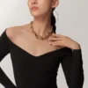 Colier Trinity, model extra-mare, în formă de pernă