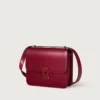 Geantă de umăr, Mini, Double C De Cartier – Piele de vițel roșu cireș, finisaj auriu și email roșu cireș – Cartier
