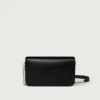 Geantă mini cu lanț, Double C De Cartier – Piele de vițel neagră, finisaj auriu și email negru – Cartier