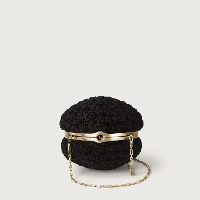 Geantă rotundă croșetată, Cartier Soir