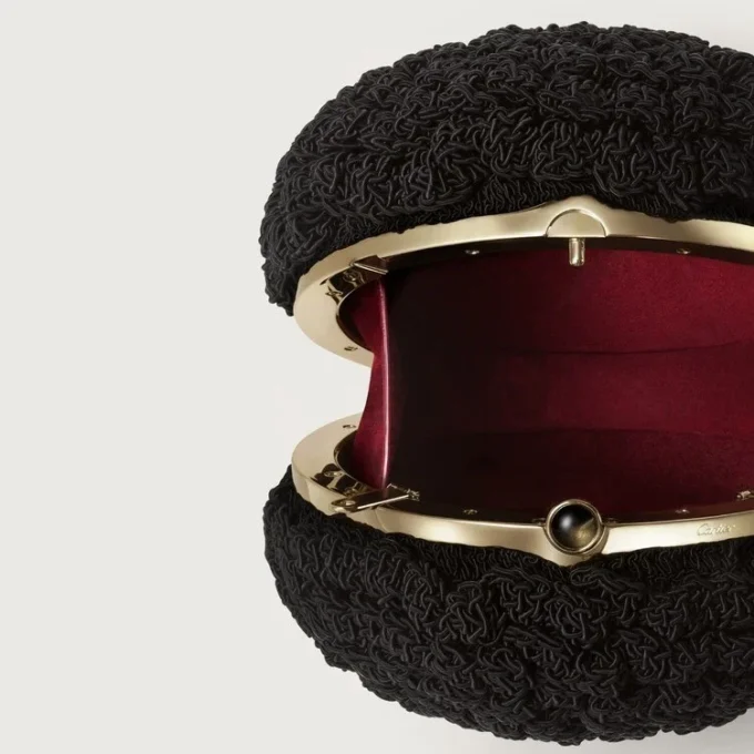 Geantă rotundă croșetată, Cartier Soir