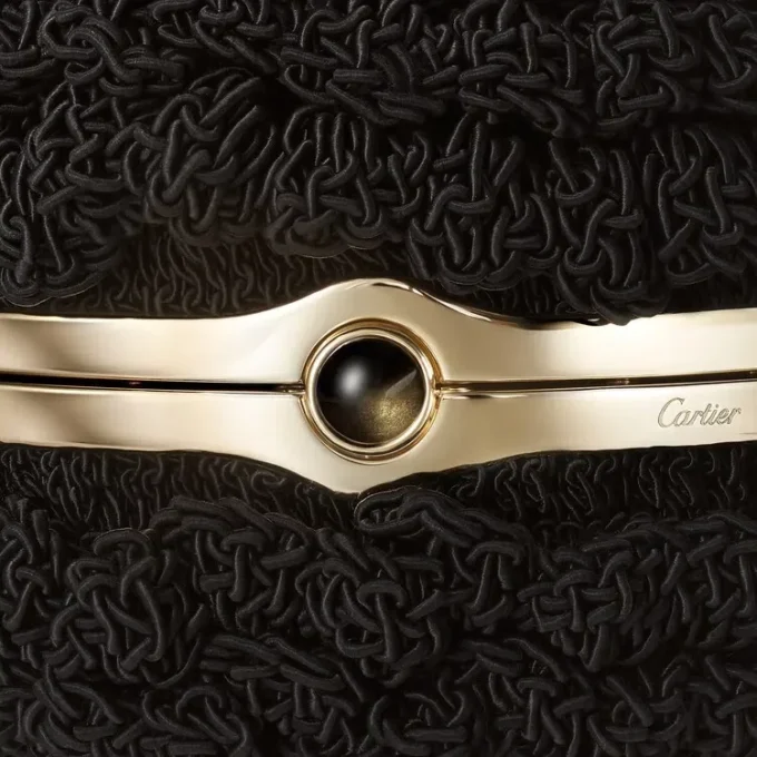 Geantă rotundă croșetată, Cartier Soir