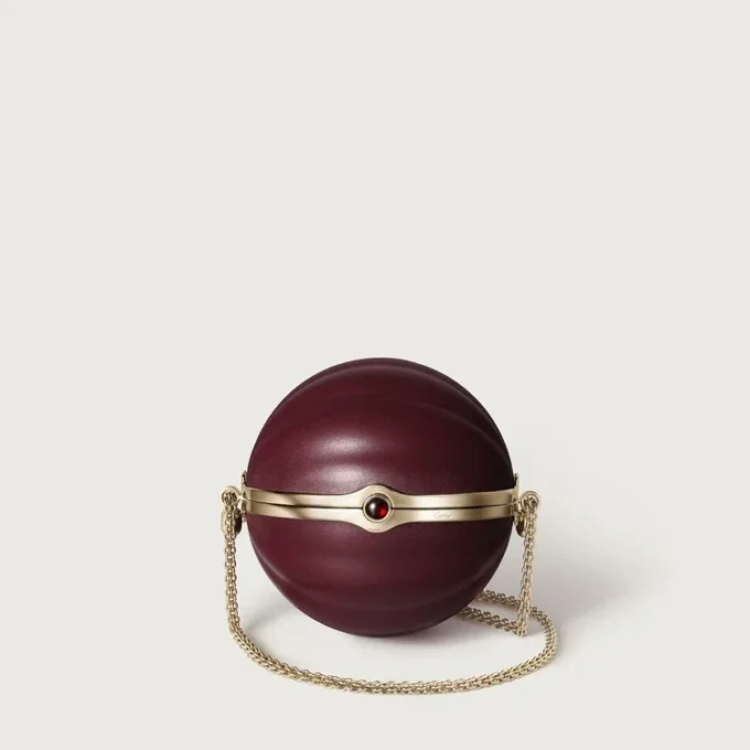 Geantă rotundă cu motiv gadroon, Cartier Soir