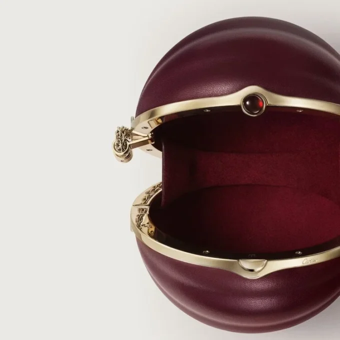 Geantă rotundă cu motiv gadroon, Cartier Soir