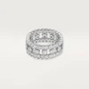 Inel Broderie De Cartier, trei rânduri, diamante
