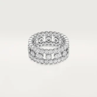 Inel Broderie De Cartier, trei rânduri, diamante