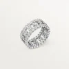 Inel Broderie De Cartier, trei rânduri, diamante