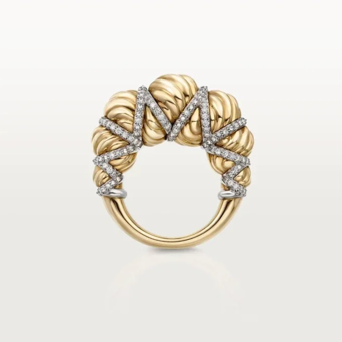 Inel Cartier Libre Tressage, diamante Inel Cartier Libre Tressage, diamante