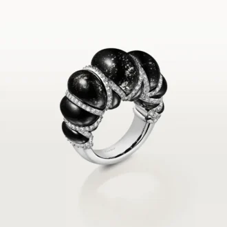 Inel Cartier Libre Tressage, Metaquartzite, diamante