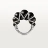 Inel Cartier Libre Tressage, obsidian, diamante Inel Cartier Libre Tressage, obsidian, diamante