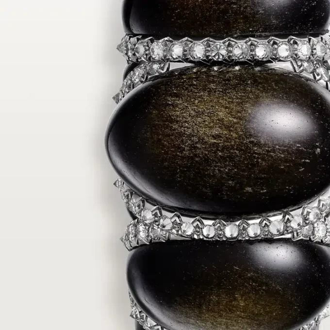 Inel Cartier Libre Tressage, obsidian, diamante Inel Cartier Libre Tressage, obsidian, diamante
