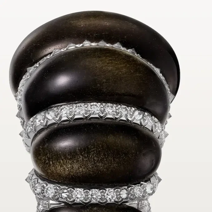 Inel Cartier Libre Tressage, obsidian, diamante Inel Cartier Libre Tressage, obsidian, diamante