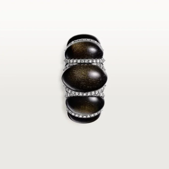 Inel Cartier Libre Tressage, obsidian, diamante Inel Cartier Libre Tressage, obsidian, diamante