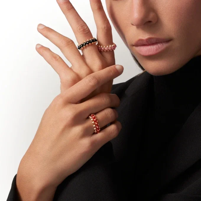 Inel Clash De Cartier, calcedonie roz