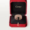Inel Clash De Cartier, cu două rânduri, pavat