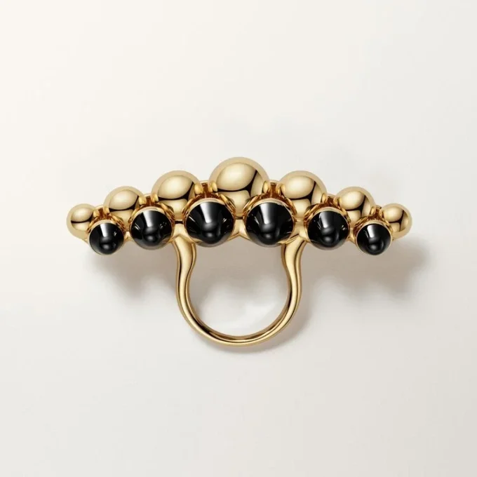 Inel Clash De Cartier, model extra-mare, onix