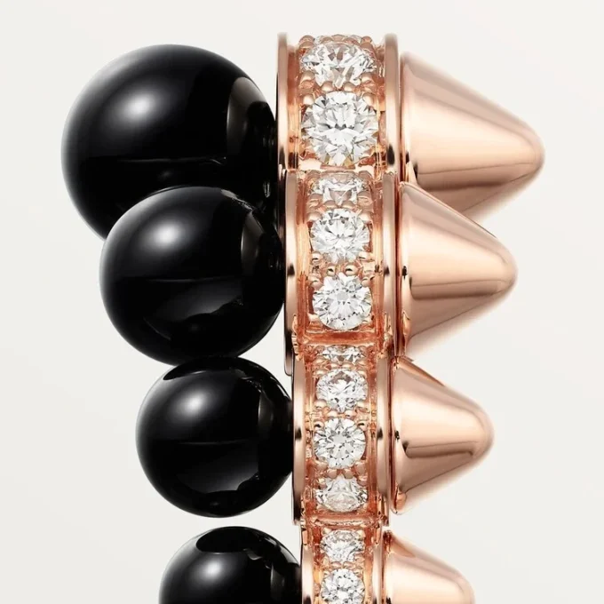 Inel Clash De Cartier, onix, model extra-mare, diamante