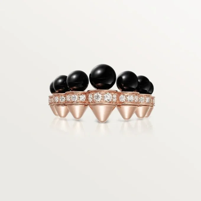 Inel Clash De Cartier, onix, model extra-mare, diamante