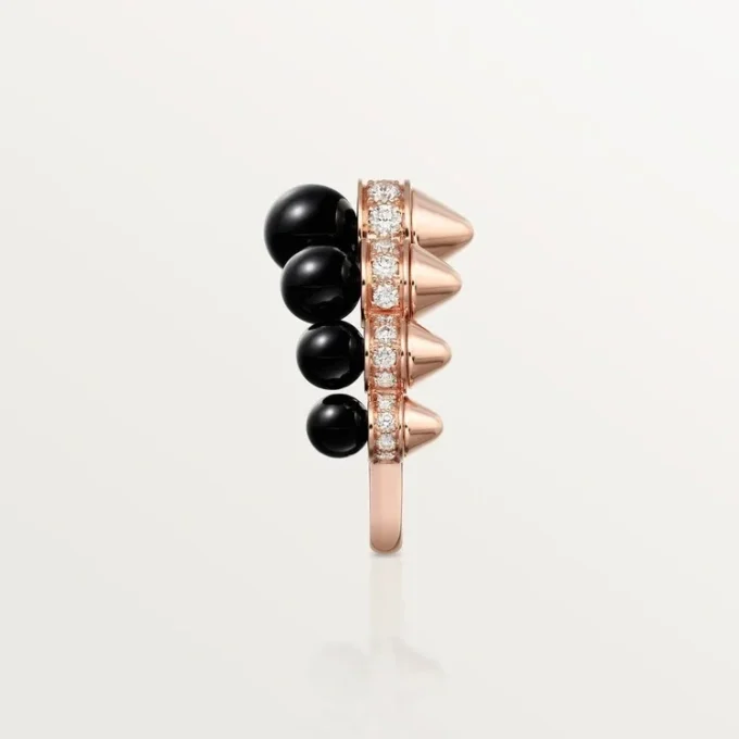 Inel Clash De Cartier, onix, model extra-mare, diamante
